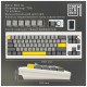Клавиатура Epomaker Shadow-X 70 Mulan Switch Hot-Swap LCD Screen RGB Wireless/Bluetooth/USB UA White (SHX-W-M)