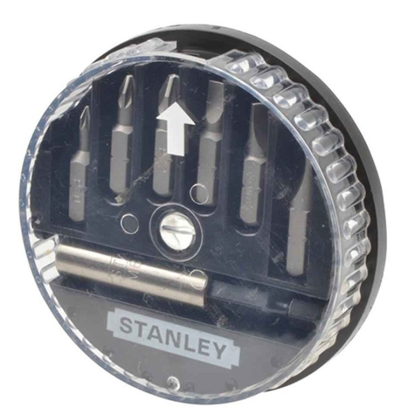 Stanley Bit set, with magnetic holder, 1/4 , 7 pcs. (1-68-738)
