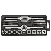Topex 14A425 Taps and dies, M3–M12, set of 20 pcs