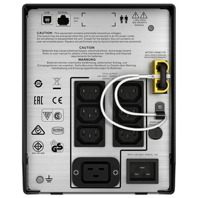 APC ИБП Smart-UPS C 2000VA LCD (SMC2000I)