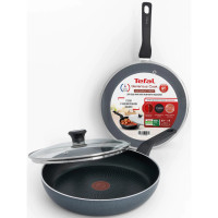 Tefal Frying pan with lid Generous Cook, 24cm, aluminum, bakelite, glass, black (C2770453_SET)