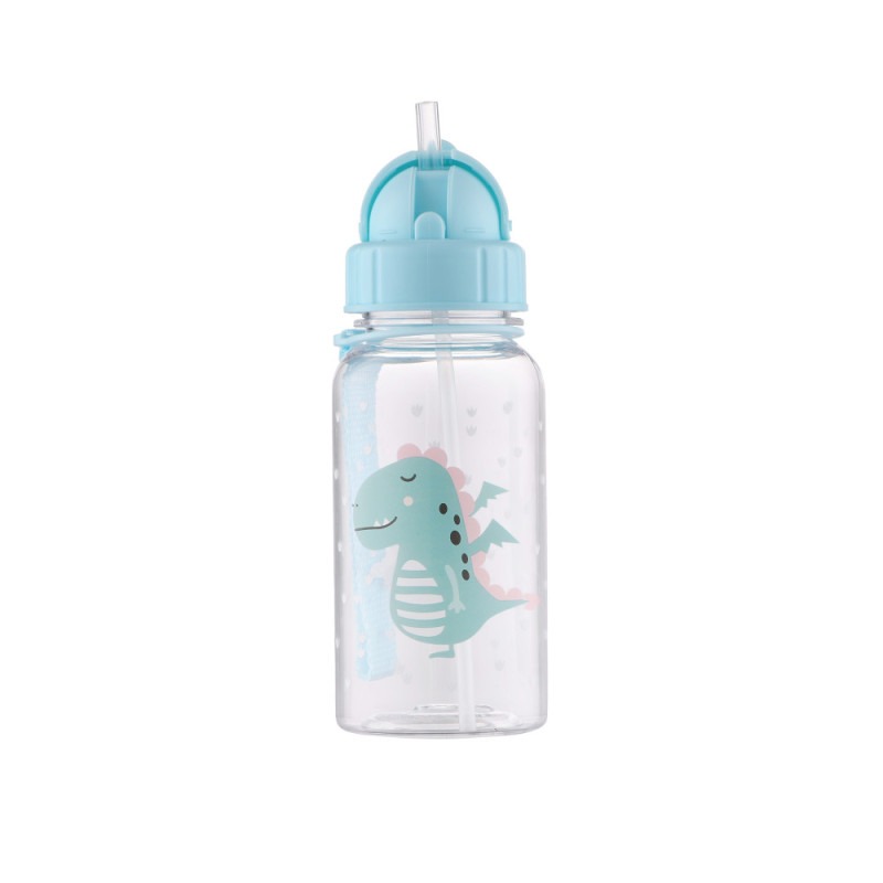 ARDESTO Бутылка для воды детская Dino, 500мл, пластик, зеленый (AR2252PE)