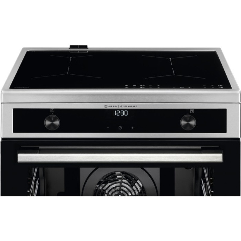 Electrolux Плита  электрическая индукционная, 73л, 60x60см, дисплей, конвекция, пар, нерж (LKI66021AX)
