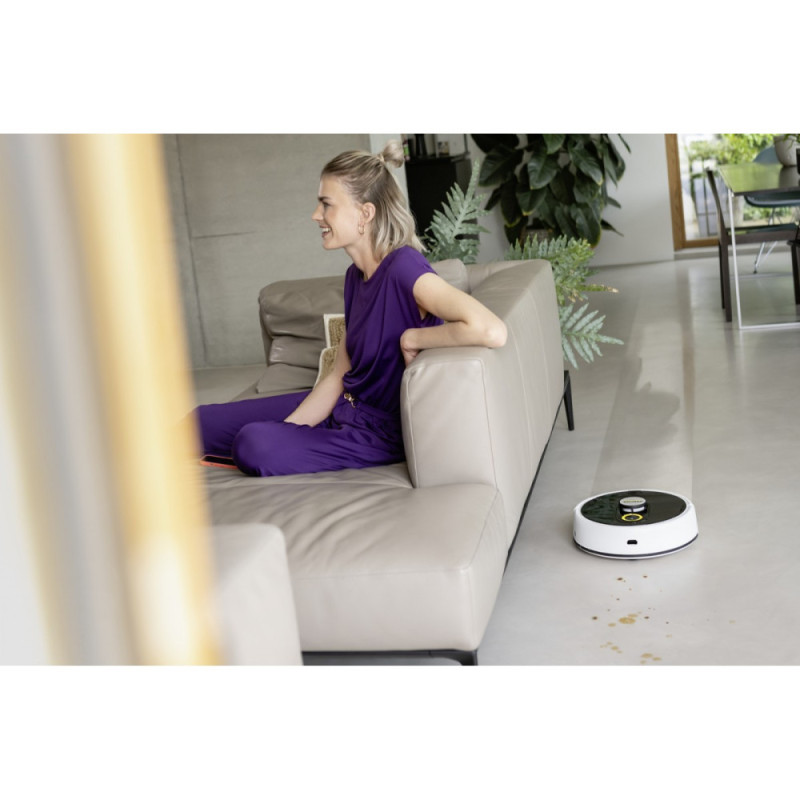 Karcher robot VC RCF 3, h=12cm, wet cleaning, dust cont -0.115L, water -0.43L, battery operation up to 120min, smartph.control, white (1.269-660.0)