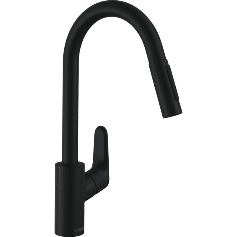 Hansgrohe Kitchen set, granite sink S520-F480 + tap Focus M41, dispenser A41, black graphite-black matt (43358600)