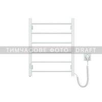 ARDESTO Рушникосушка електрична EKO, 480x600мм, кнопка, сталь, праве підключення, білий (12-166050-4860)