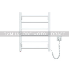 ARDESTO Electric towel warmer EKO, 480x600mm, push button, steel, right connection, white (12-166050-4860)