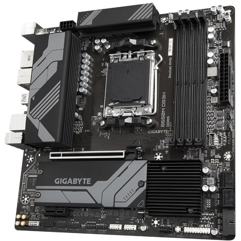 Gigabyte Motherboard B650M sAM5 B650 4xDDR5 HDMI mATX (B650M_DS3H)