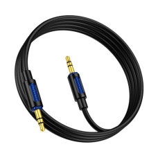 Кабель мультимедійний 3.5mm M to 3.5mm M 1.0m silicone black BOROFONE (6941991114373)