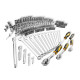 Tolsen tool set, 216pcs, 1/2 , 1/4 , 3/8 , combination wrenches, sockets, bits, CrV, case (15147)