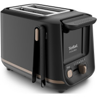 Tefal toaster Includeo 850W, metal, black (TT533811)