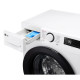 LG WM front load, 8kg, 1200, A, 48cm, display, steam, invertor, white (F2Y5PS6W)