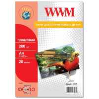 Фотобумага WWM 10x15 (G260N.F20/C)