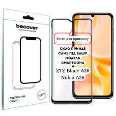 Стекло защитное BeCover 10D ZTE Blade A36 / Nubia A36 Black (714374)