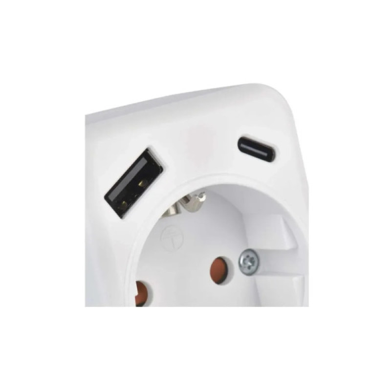 Зарядное устройство EMOS 1xUSBA + 1xUSBC PD20W (P0075)