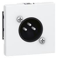 Legrand Розетка аудіо XLR, 3-pin, "тато", 2 модулі, біла (078756)