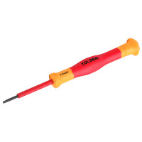Tolsen Premium flat head screwdriver, precision, dielectric, 1.8x0.3x50mm (V31418)