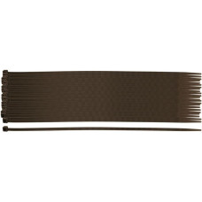 Neo Tools Cable Tie, 50pcs, Plastic, 4.8x300mm, Brown (15-972)