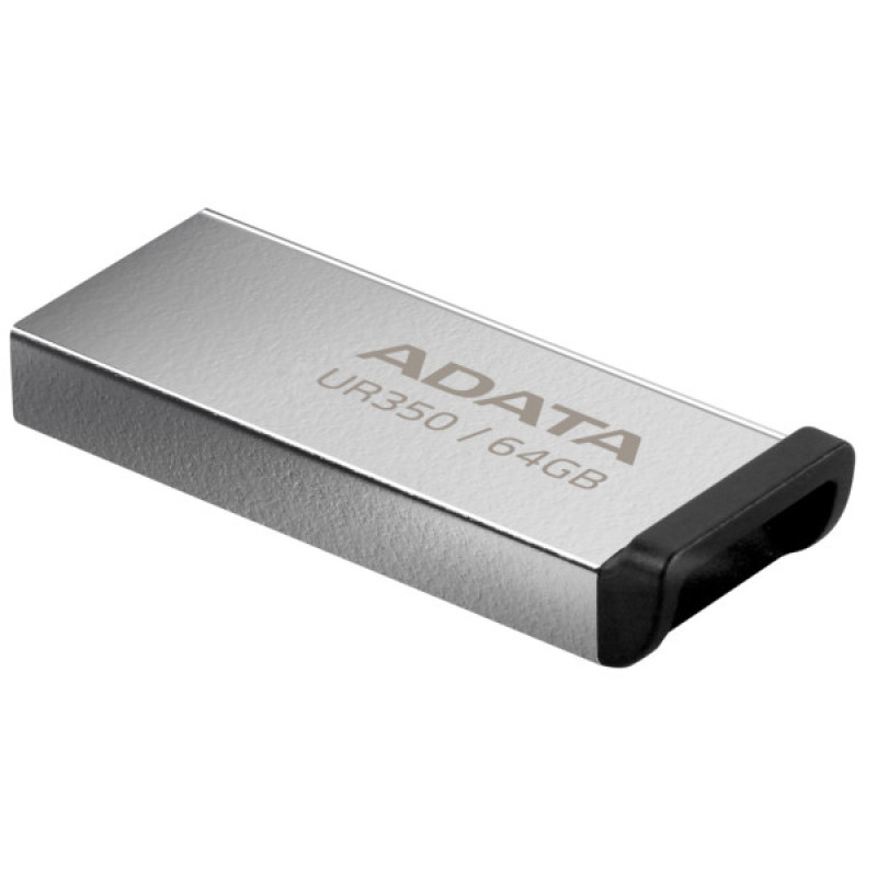 USB флеш накопитель ADATA 64GB UR350 Silver-Black USB 3.2 (UR350-64G-RSR/BK)