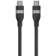 Дата кабель USB-C to USB-C 1.8m 240W upcycled-braided black Anker (A82E2H12)