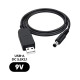Кабель питания USB to DC 5.5x2.1mm 9V 0.8m Armorstandart (ARM65662)