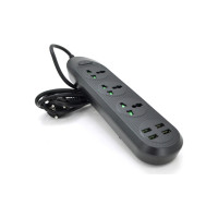 Сетевой фильтр питания Voltronic TВ-Т16mini, 3роз, 4*USB Black (ТВ-Т16mini-Black)