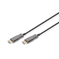 Digitus Кабель HDMI UHD 4K, AOC hybrid-fiber, type A M/M, 15м, чорний (AK-330125-150-S)