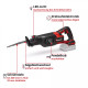 Einhell Professional TP-AP 18/32 Li BL cordless reciprocating saw - Solo 18V 0-3000 rpm cutting capacity 300 mm stroke 20 mm 3.42 kg without battery and charger (4326295)