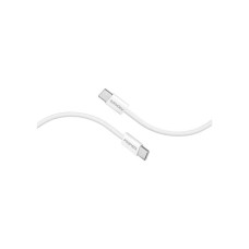 Дата кабель USB-C to USB-C 2.0m 60W PD EcoLine-CC200 white Promate (ecoline-cc200.white)