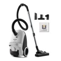 Gorenje Пилосос Gorenje мішковий, 750Вт, конт пил -3л, HEPA, телескоп трубка, білий (VCE21G4EW)