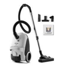 Gorenje Пилосос Gorenje мішковий, 750Вт, конт пил -3л, HEPA, телескоп трубка, білий (VCE21G4EW)