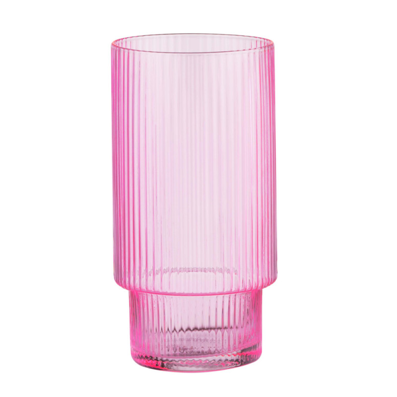 ARDESTO Long glasses set, 380ml, 2pcs, glass, pink (AR2638SPN)