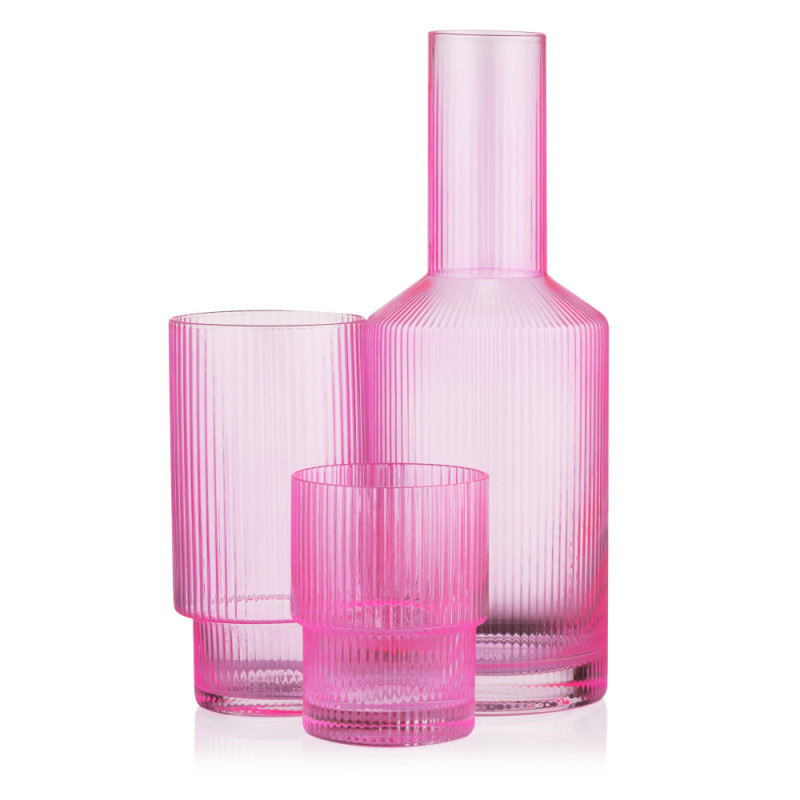 ARDESTO Long glasses set, 380ml, 2pcs, glass, pink (AR2638SPN)