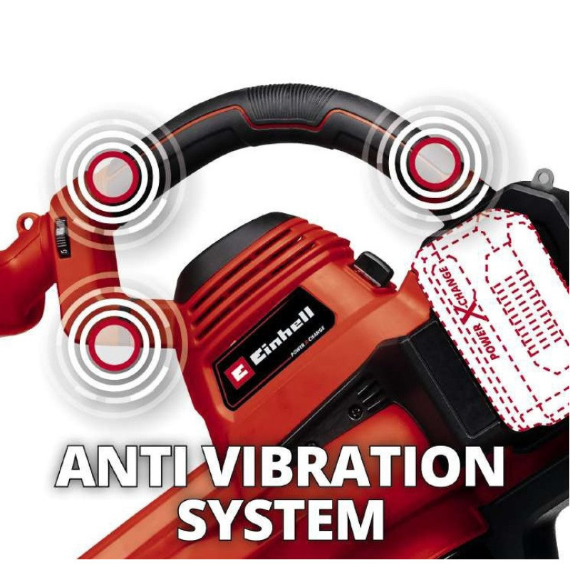 Einhell Battery-powered garden blower-vacuum GE-LB 36/230 Li E - Solo, 36V PXC, 230 km/h, 700 cubic meters/h, 45 l, 3.1 kg, without battery and charger (3433630)