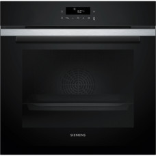 Siemens Oven electrical, 71L, A+, display, convection, Pyrolis, telescopic guides, inox (HB272GES3)