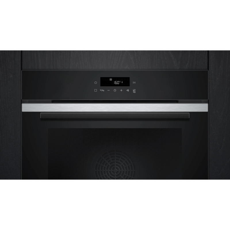 Siemens Oven electrical, 71L, A+, display, convection, Pyrolis, telescopic guides, inox (HB272GES3)