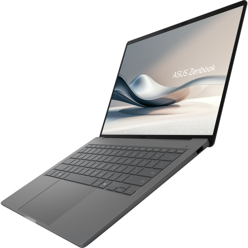 ASUS Ноутбук Zenbook A14 UX3407QA-QD002W 14" WUXGA OLED, Snapdragon X X1 26 100, 16GB, F512GB, UMA, Win11, Сірий (90NB1502-M00FA0)