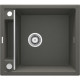 Deante Мойка кухонная Magnetic, гранит, квадрат, без крыла, 560х500х219мм, чаша - 1, врезная, антрацит (ZRM_T103)