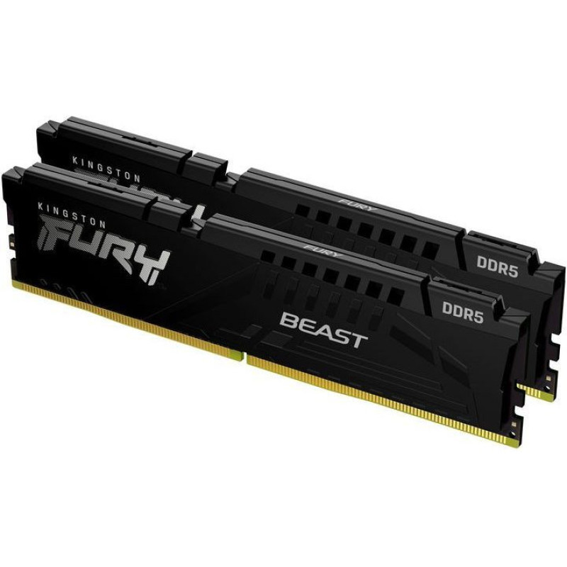 Kingston Memory DDR5 32GB KIT (16GBx2) 6000 Beast Black XMP (KF560C30BBK2-32)
