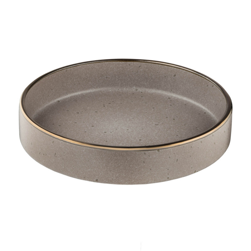 ARDESTO Soup plate Fasano, 850мл, 20cm, ceramic, gray-brown (AR0420GB)