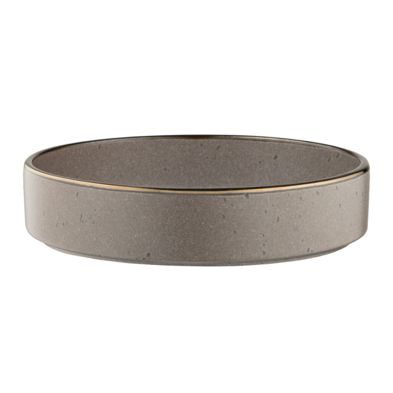 ARDESTO Soup plate Fasano, 850мл, 20cm, ceramic, gray-brown (AR0420GB)