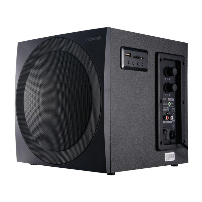 Microlab Multimedia speaker M-300U 2.1, 38W, mini-jack/USB/SD/FM, black