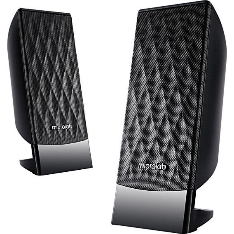 Microlab Multimedia speaker M-300U 2.1, 38W, mini-jack/USB/SD/FM, black