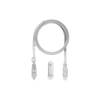 Дата кабель 6in1 inCharge XL 3.0m white Rolling Square (XLL02R)