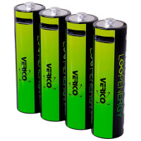 Аккумулятор Verico AAA USB Type-C 600mAh 1.5V Li-ion * 4 (LoopEnergy) (1UDBT-A2WEBC-NN)