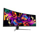 MSI Монітор MSI 49" MPG 491CQP 2xHDMI, DP, USB-C, 2xUSB, QD-OLED, 5120x1440, 32:9, 144Hz, 0.03ms, sRGB 146%, CURVED, AdaptiveSync, HAS, HDR400 (9S6-3FA84T-033)