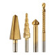 Graphite Набір свердел GRAPHITE TiN, ступінчасте свердло, розгортка, фреза, зенкер, 4шт, 0.098кг (54T301)