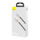 Дата кабель USB 2.0 AM to Lightning 2.0m 2.4A metal black Baseus (CALJK-B01)