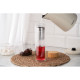ARDESTO Double wall Bottle, 450 ml, borosilicate glass, bamboo lid (AR1345BB)