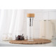 ARDESTO Double wall Bottle, 450 ml, borosilicate glass, bamboo lid (AR1345BB)